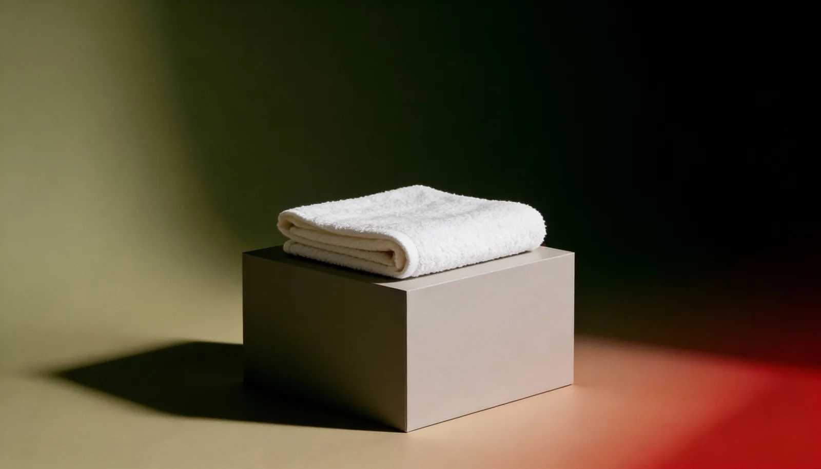 Helles Textil in einer ruhigen Studioaufnahme